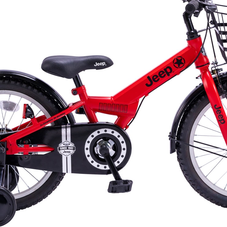 ジープJeep キッズバイク 18インチ 赤 Jeep 子供用 自転車 赤 18インチ