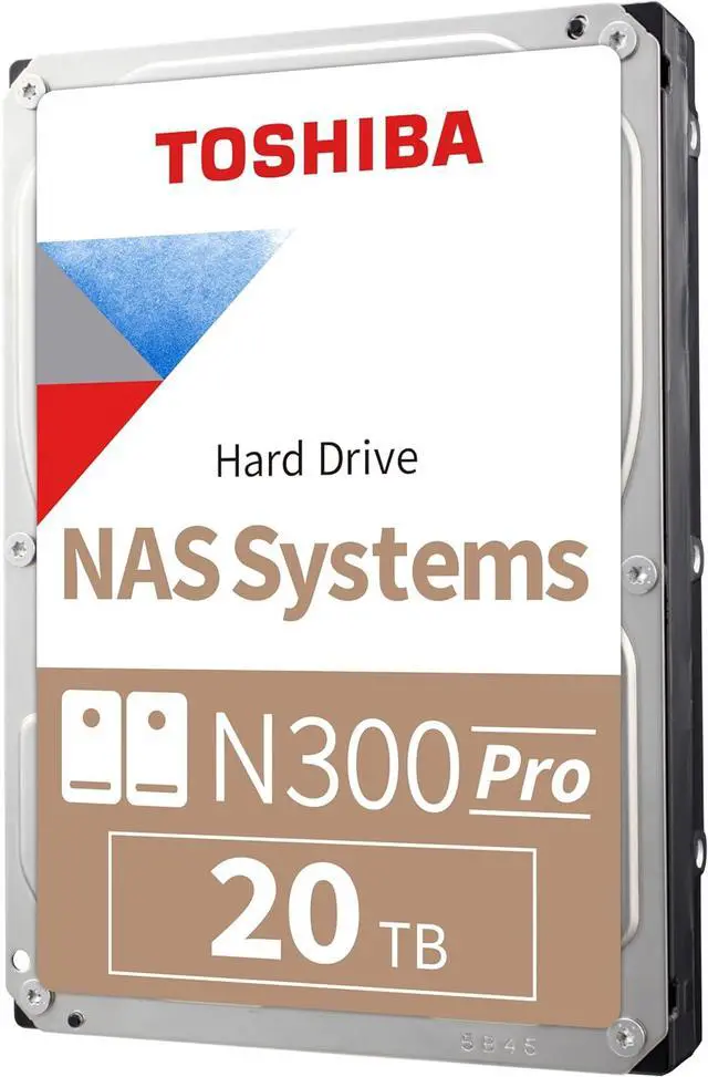 Toshiba N300 Pro 20TB NAS 3.5-Inch Internal Hard Drive - CMR SATA
