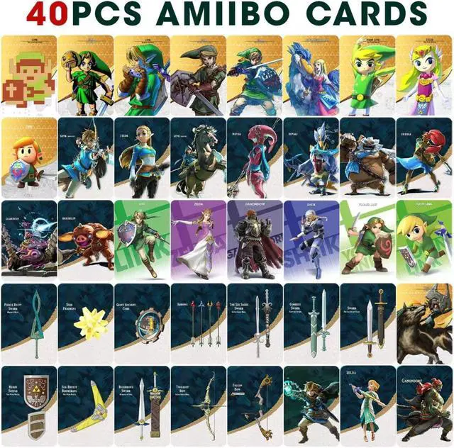 Include 3 New pcs of Tears of the Kingdom! 40PCS ZELDA AMIIBO MINI