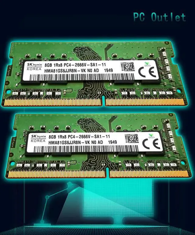 SK hynix 8GB PC4-2666V メモリ 2枚セット 動作品から摘出 SK hynix