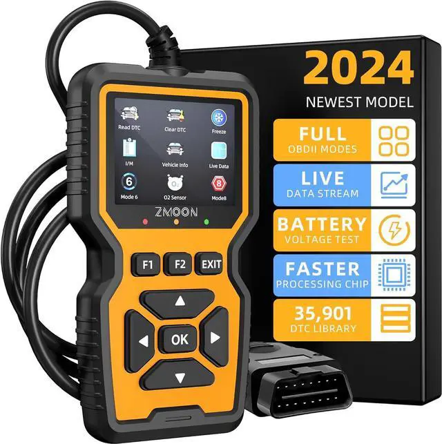 ZMOON ZM201 Professional OBD2 Scanner Diagnostic Tool, Enhanced