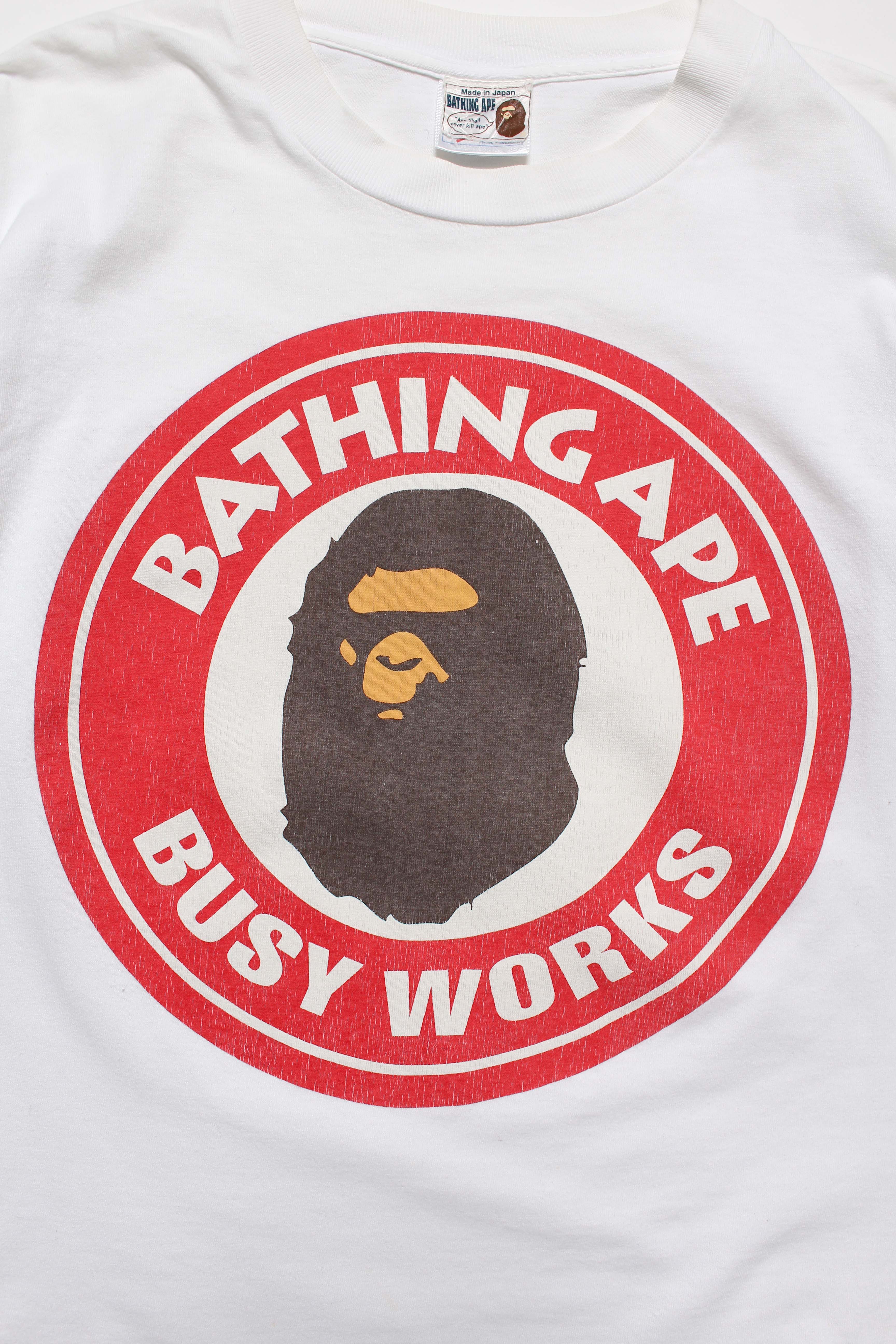 BATHING APE] BUSY WORKS LONG-SLEEVE 90s – C30 - BOW WOW, RECOGNIZE