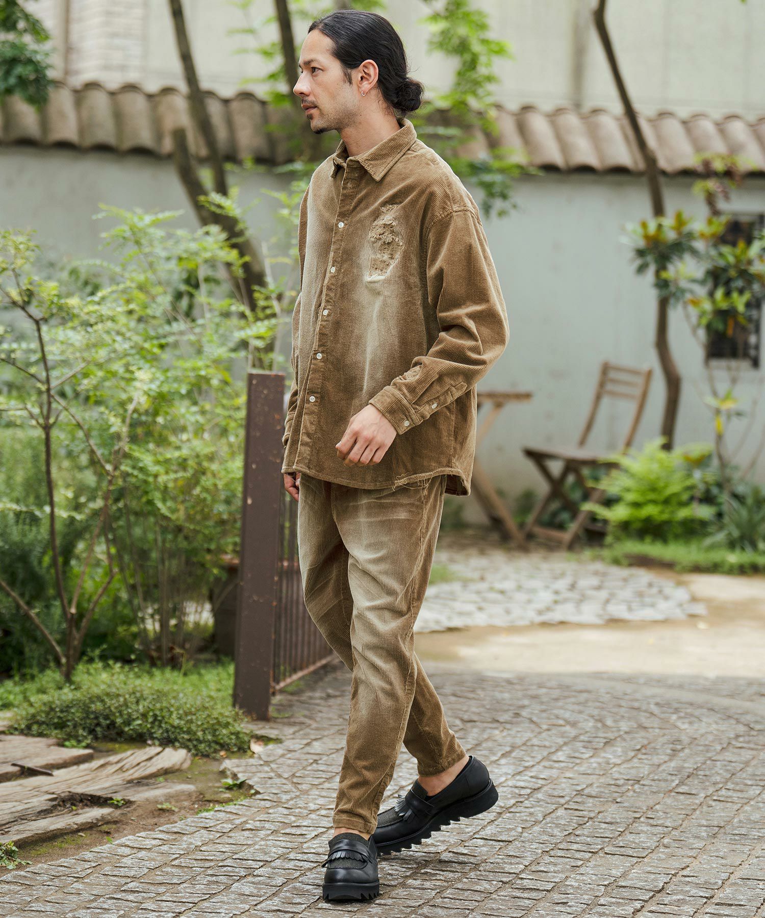 mikiosakabe / コーデュロイ リボンパンツ mikiosakabe / コーデュロイ