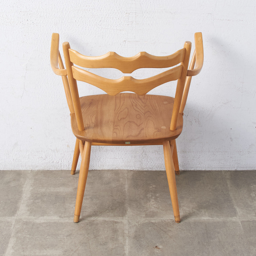 61140][アーコール ERCOL]ラダーバック カウホーンチェア (493