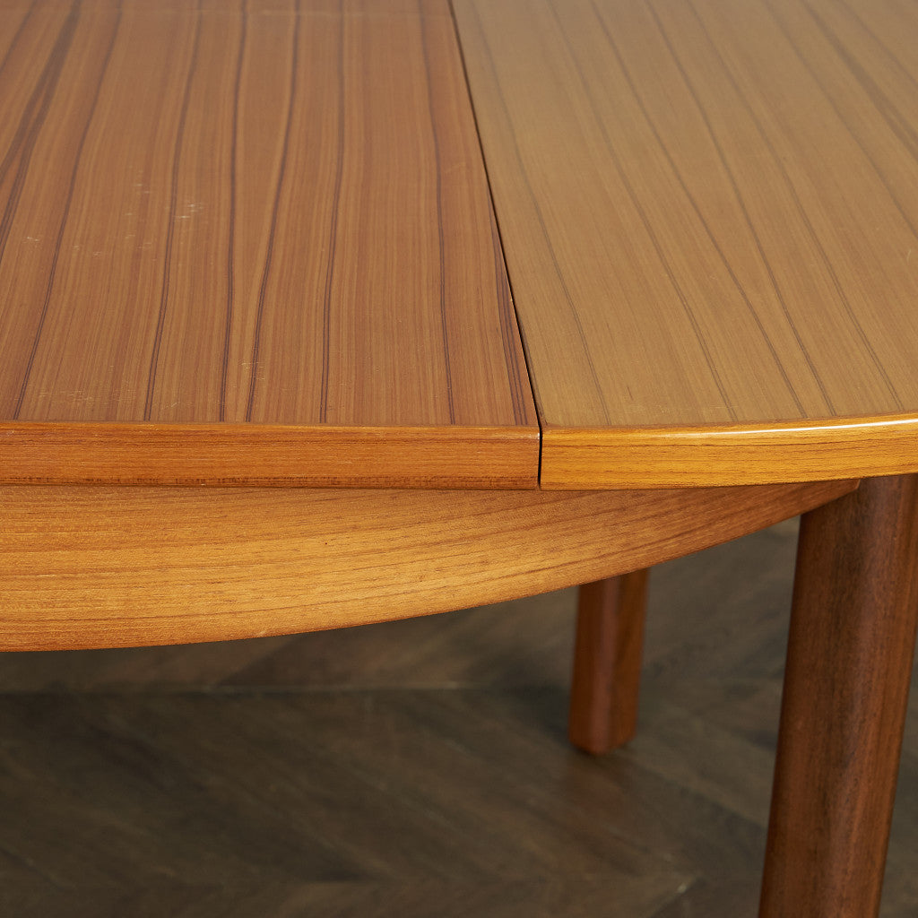 英国ヴィンテージ エクステンション ラウンドダイニングテーブル