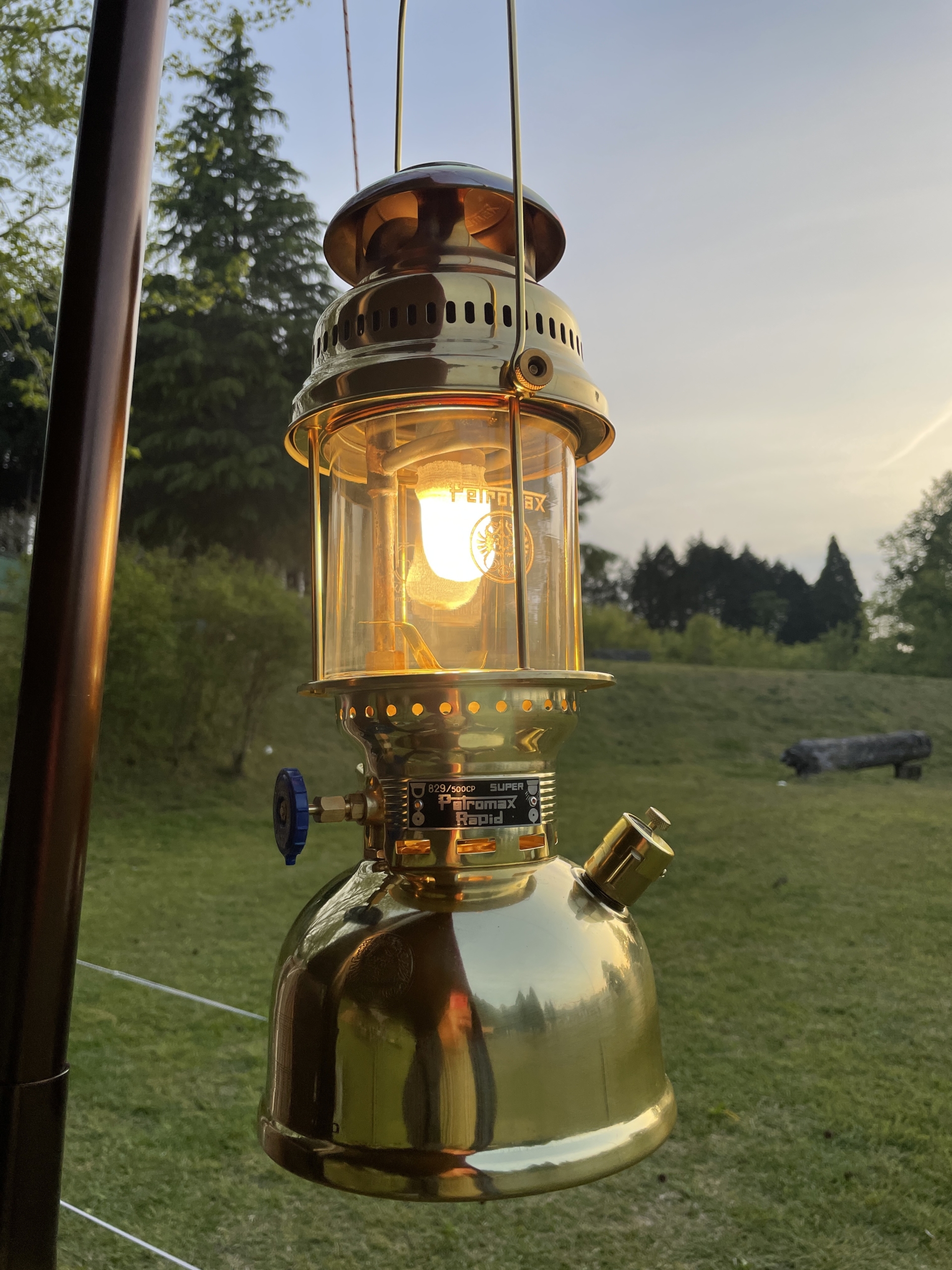 バタフライランタン 自作専用ケース付 灯油 ケロシン ペトロマックス