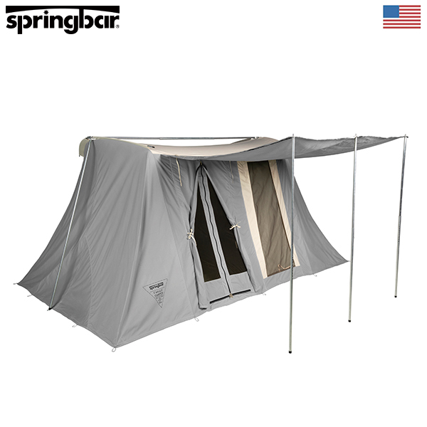 かじ】① カーカムス スプリングバーテント ホワイトトラベラー US製