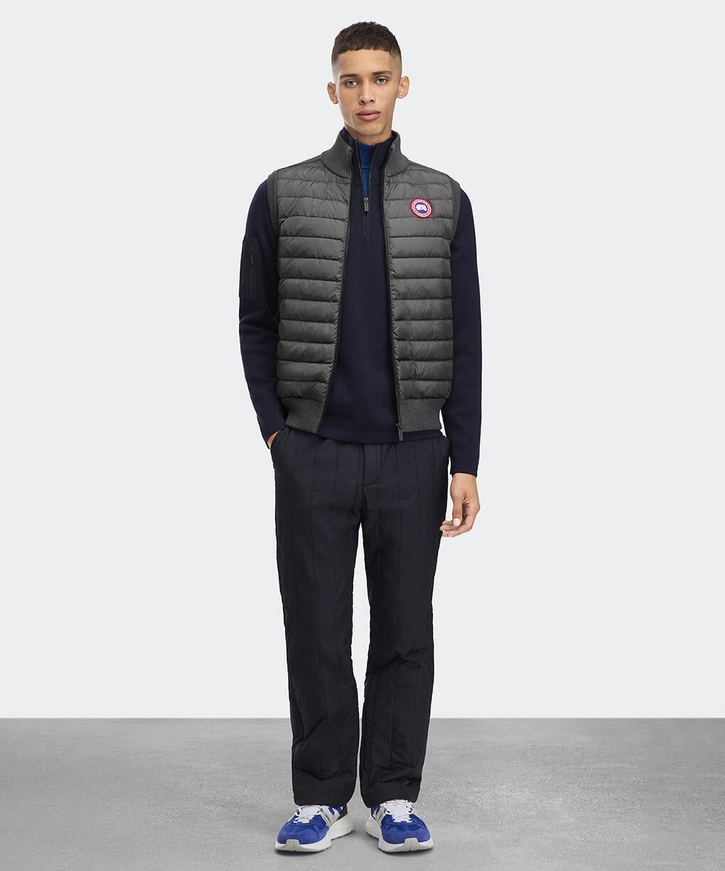 ハイブリッジ ニット ベスト ブラックレーベル(6829MB)｜カナダグース