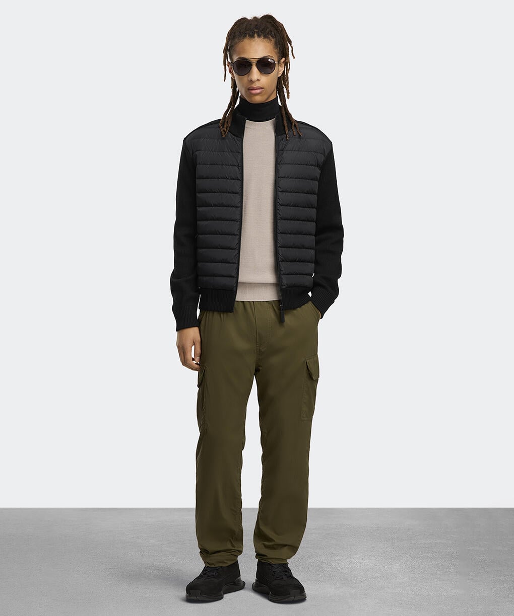 ハイブリッジ ニット ジャケット ブラックレーベル(6830MB)｜カナダ