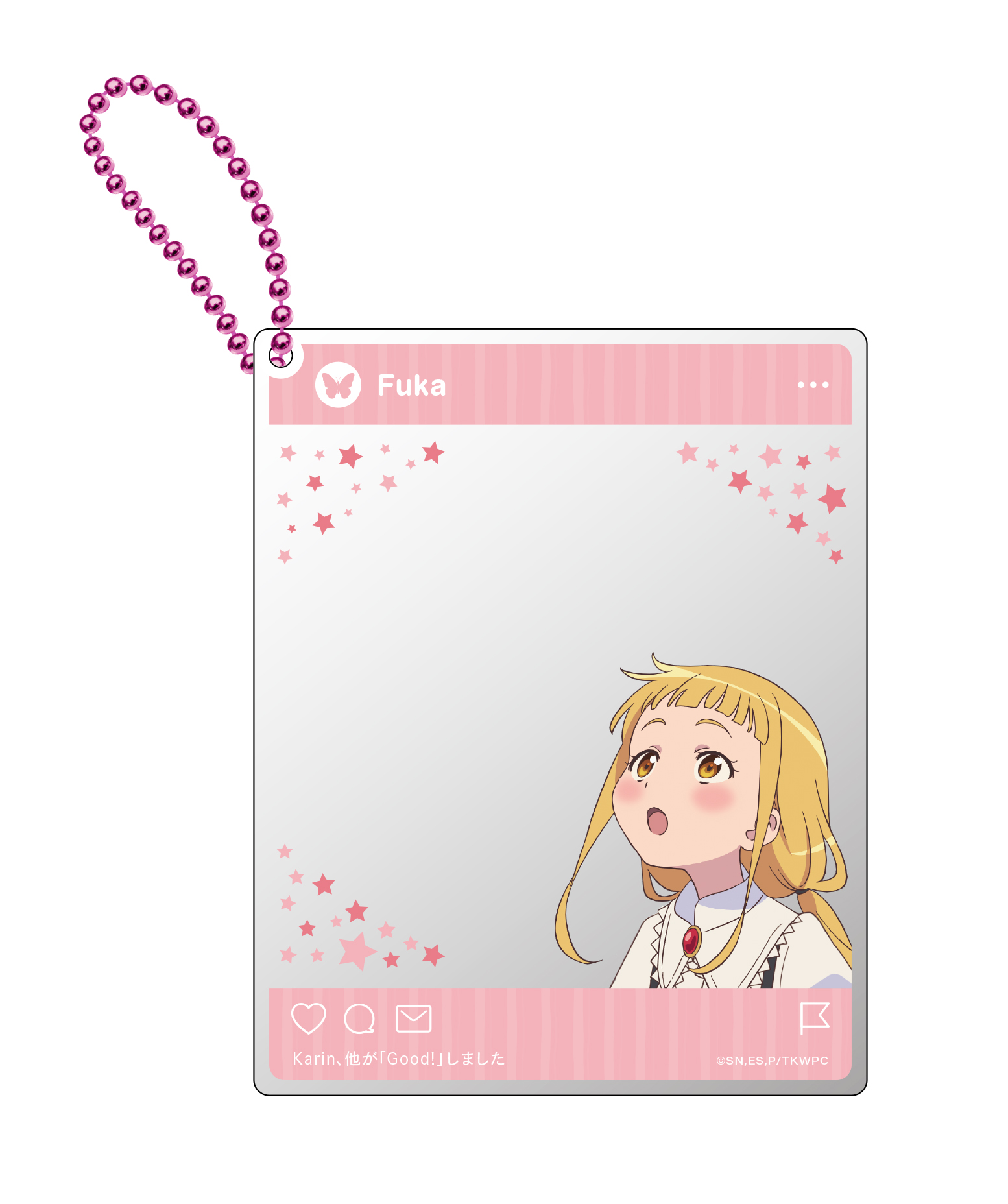 SNS風アクリルカードキーホルダー（カリン） | きゃにめ