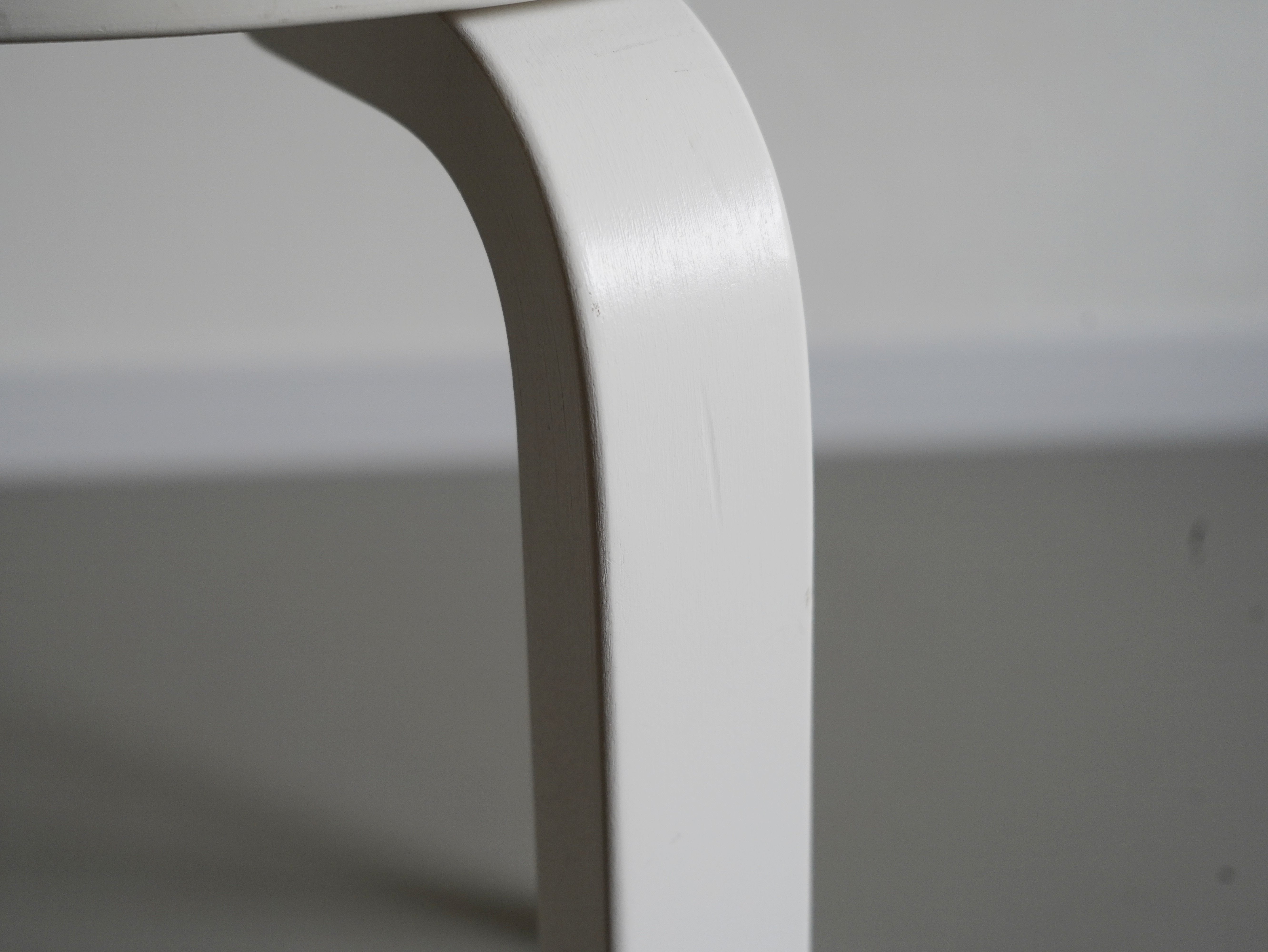 スツール60 ホワイト ラッカー アルヴァ・アアルト アルテック 中古