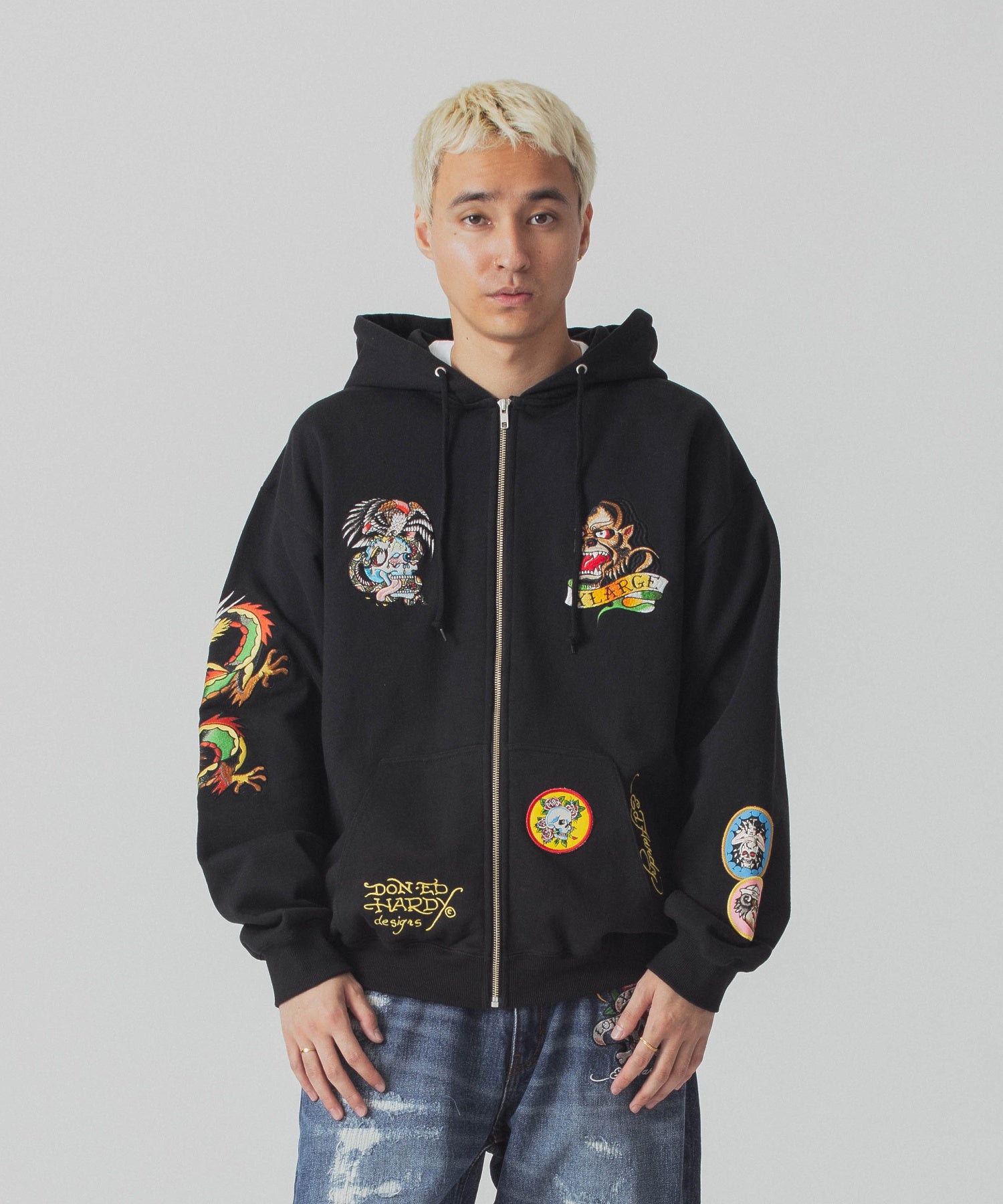 XLARGE×ED HARDY ZIP HOODED SWEATSHIRT – calif（カリフ）公式サイト