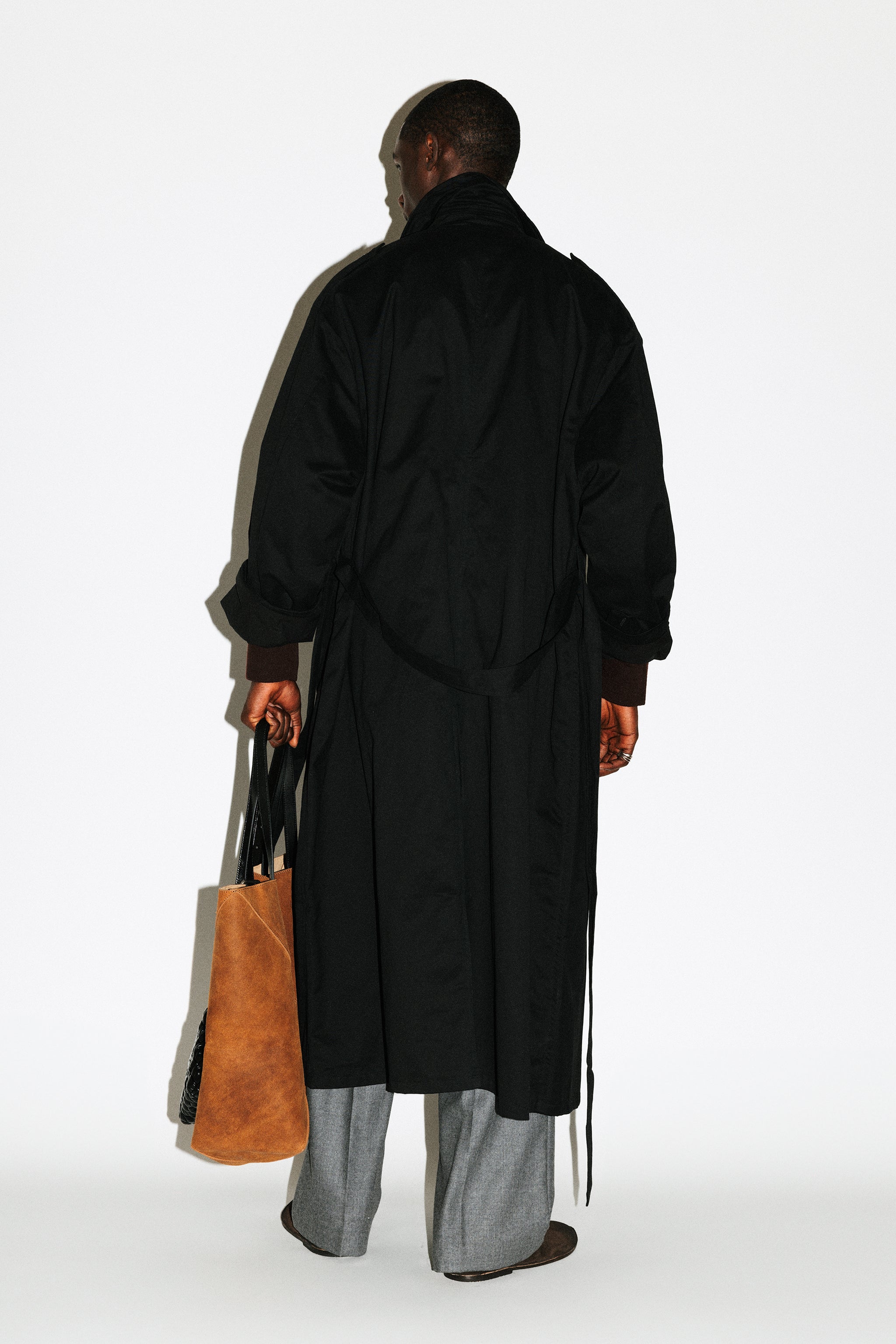 Julian Oversized Trench Coat | Washed Black – California Arts