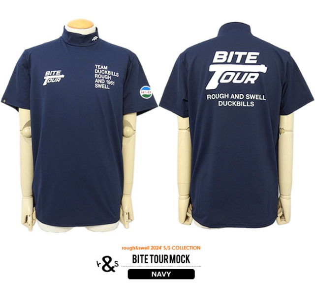 rough&swell［ラフアンドスウェル］BITE TOUR MOCK/ディンプルジャージ