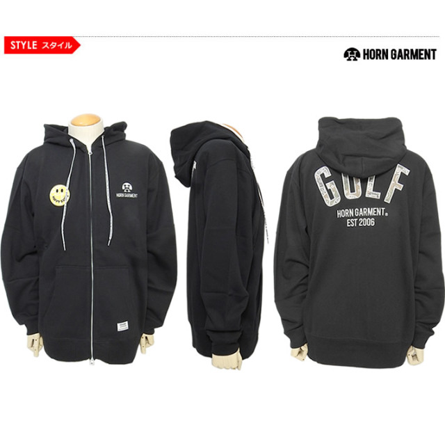HORN GARMENT［ホーンガーメント］Aliso Hoodie/裏毛ジップアップ
