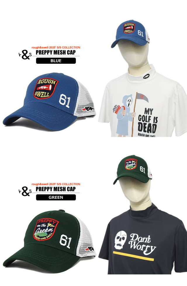 rough&swell［ラフアンドスウェル］PREPPY MESH CAP/メッシュキャップ