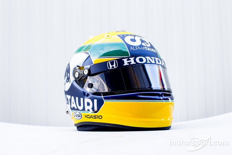 ピエール・ガスリー、”アイルトン・セナ”トリビュートのヘルメットを