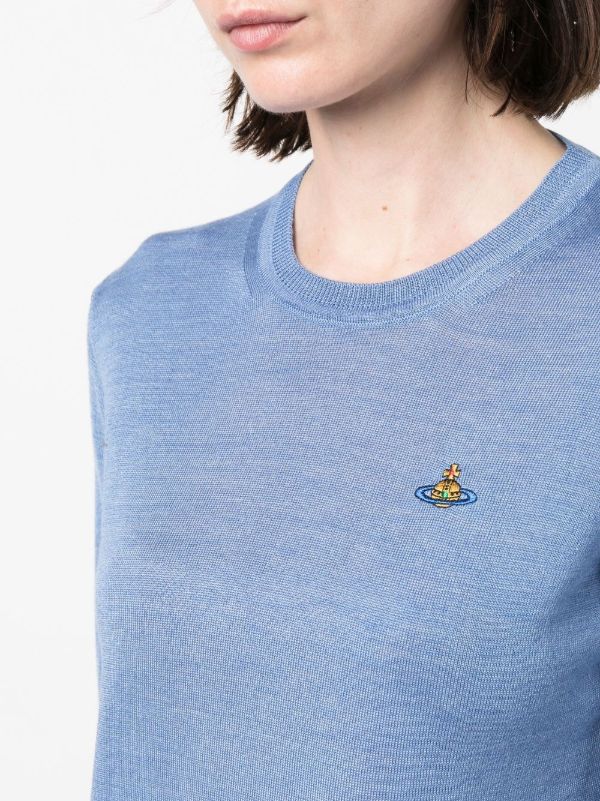 Vivienne Westwood Orb ファインニットセーター | ブルー | FARFETCH JP