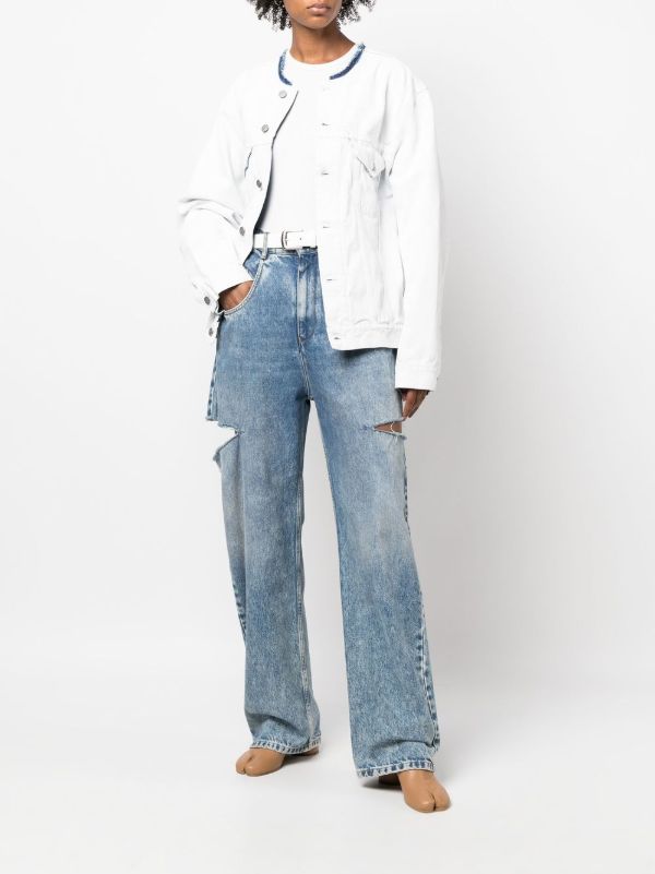 Maison Margiela メゾン・マルジェラ ノーカラー デニムジャケット