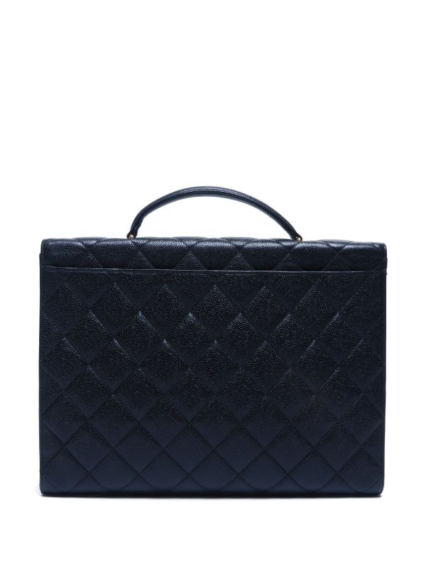 CHANEL Pre-Owned 1997-1999 キルティング ビジネスバッグ | ブラック