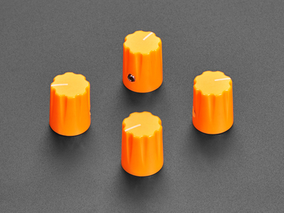 Yellow Micro Potentiometer Knob - 4 pack : Adafruit Industries