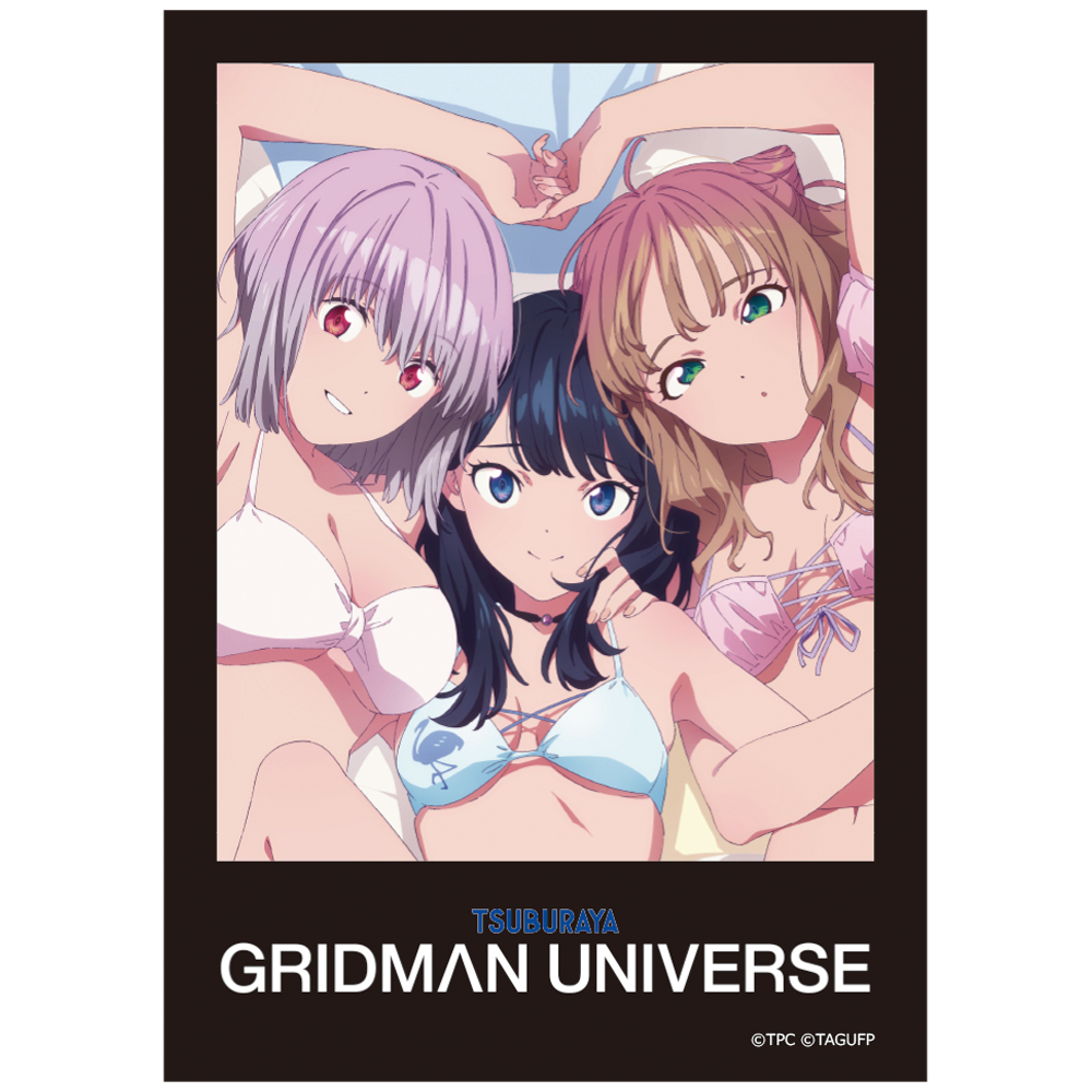 グリッドマン ユニバース_ダイカットステッカー 六花&アカネ&夢芽