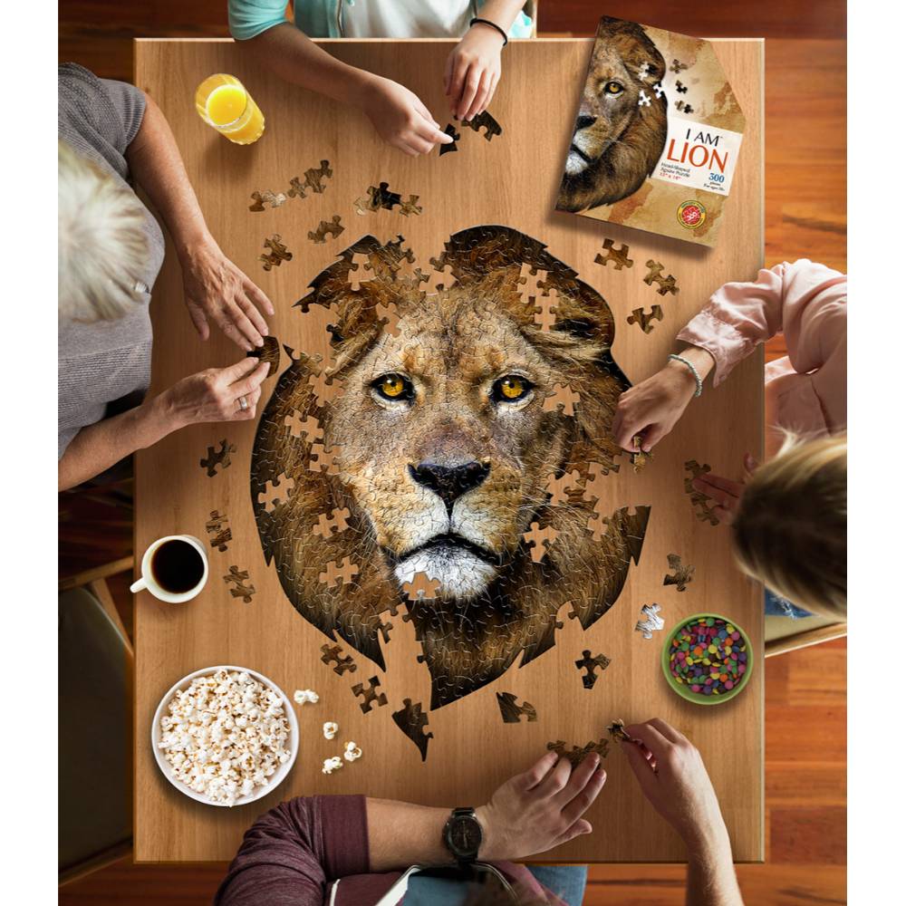 Shaped Jigsaw Puzzle - Lion | Lehman's