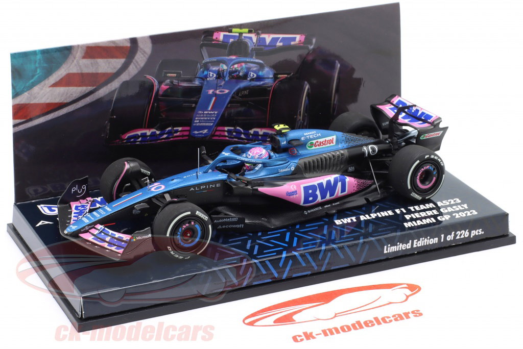 Minichamps 1:43 Pierre Gasly Alpine A523 #10 8th Miami GP Formula