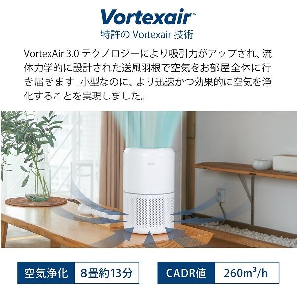 Levoit Core 300 Plasma 空気清浄機 LAP-C302-WJPR 1台 - アスクル