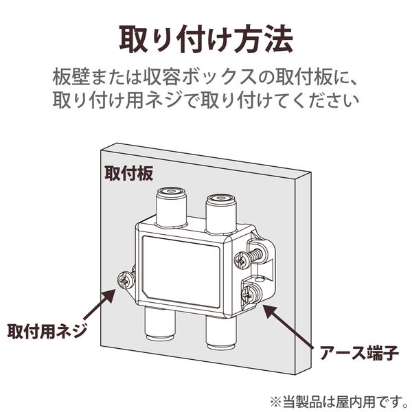DXアンテナ 分配器 5分配器 4K/8K(3224MHz)放送 対応 全端子通電式