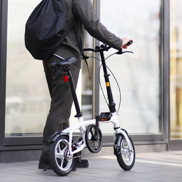 池商 GRAPHIS GR-ALMIGHTY 災害対策用 折りたたみ自転車 シルバー GR