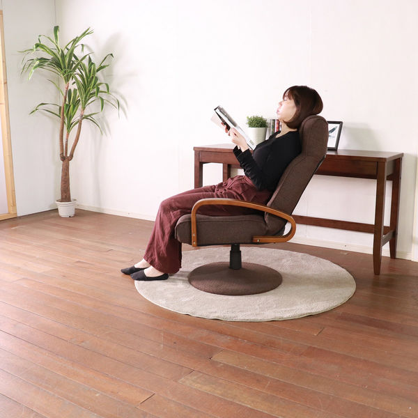 平インテリア産業 回転高座椅子 ダークブラウン SS-270JV-DBR 1台