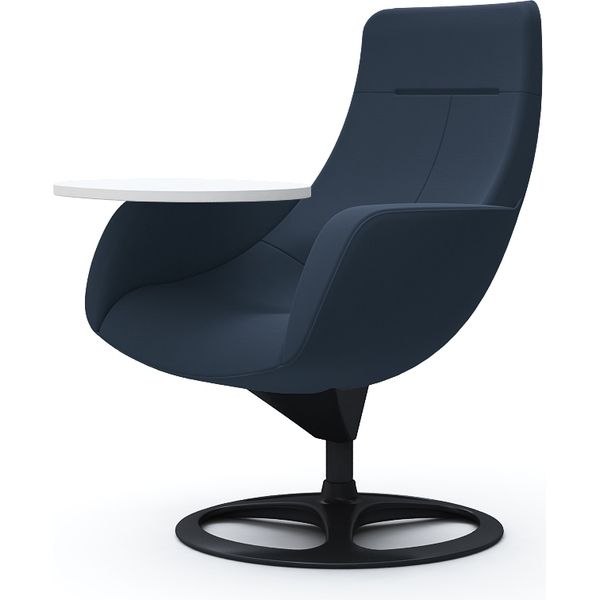 オカムラ ライブス ラウンジチェア ハイバック アルミベース/ブラック