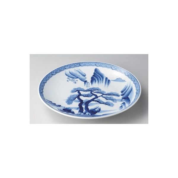 アースモス 有田焼 有田焼大皿 山水11号皿 (1個入)（直送品） - アスクル