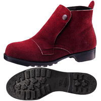 ミドリ安全 JIS規格 安全靴 耐熱 中編上 ハイカット V362 25.5cm 茶