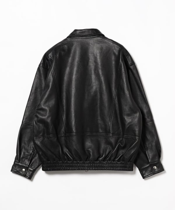 BEAMS寬BEAMS 4 口袋皮革夾克衫（Blouson Leather Blouson）在線發售
