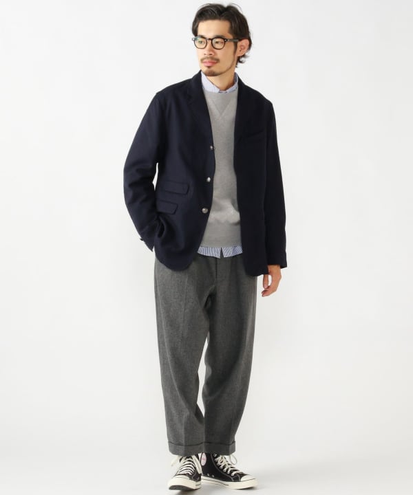 BEAMS PLUS（ビームス プラス）2 Pleats Tapered Flannel（パンツ