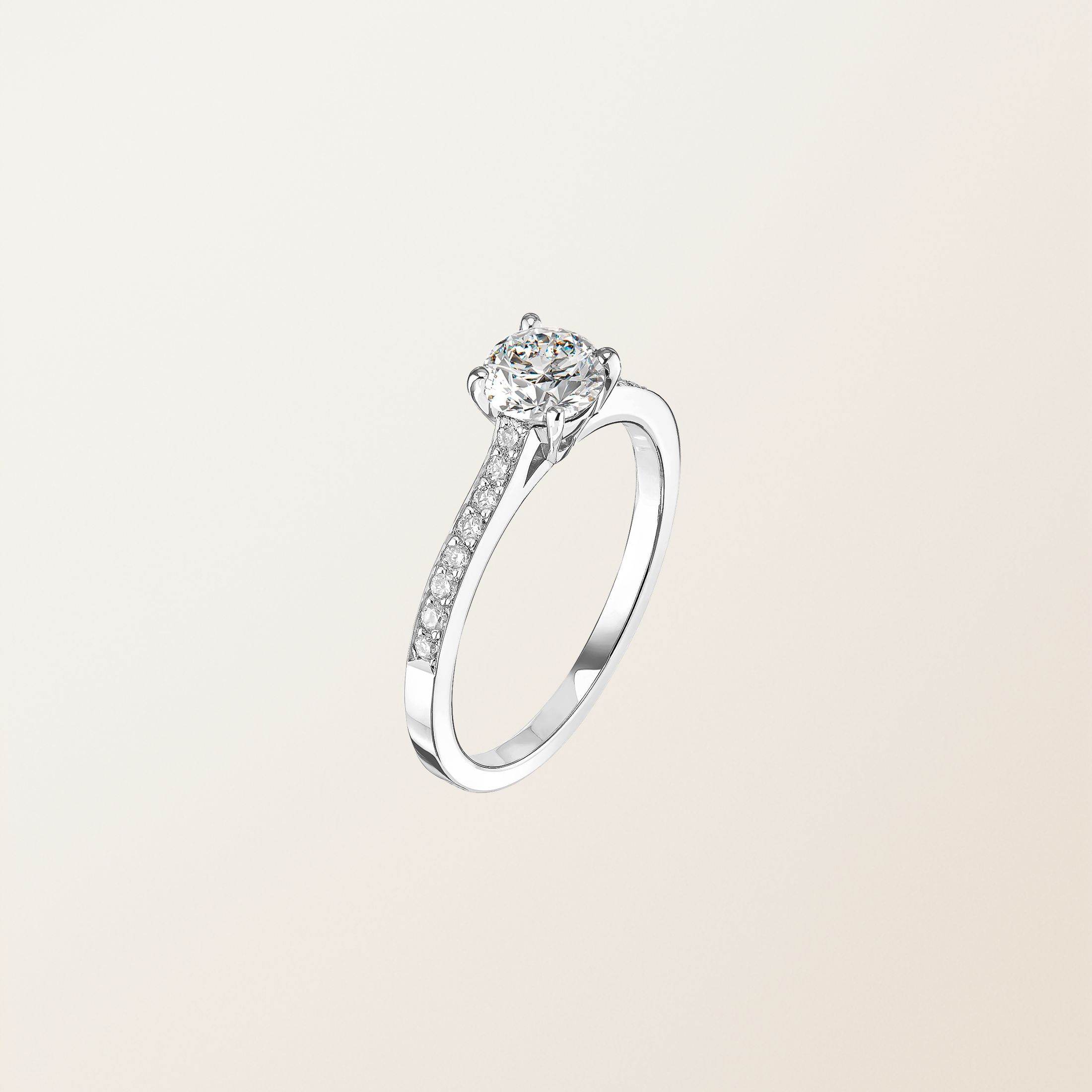 リング 18金ホワイトゴールド ダイヤモンド Lady 1 Ct