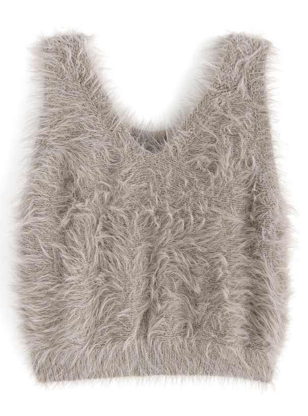 前後2Wayフェザーニットベスト[gn185] | レディースファッション通販の