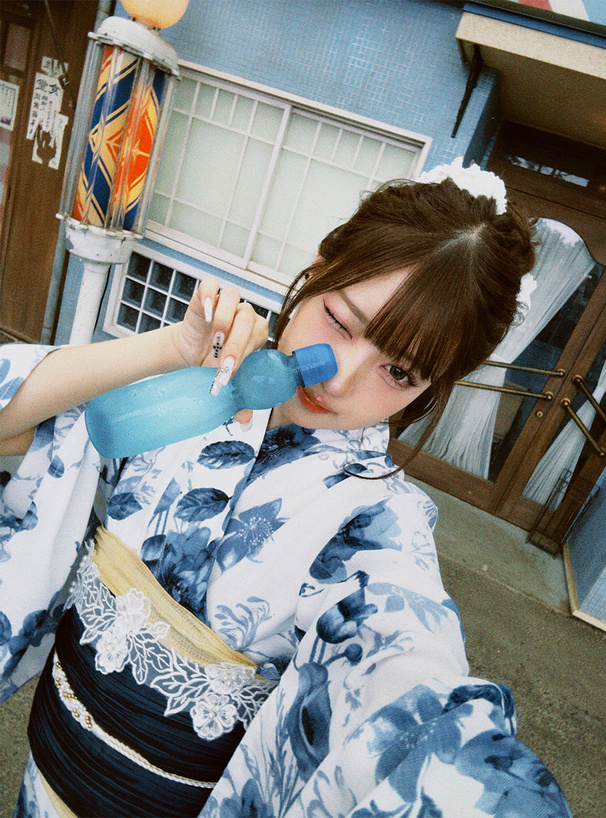 水彩花柄浴衣セット[gi1519] | レディースファッション通販のグレイル