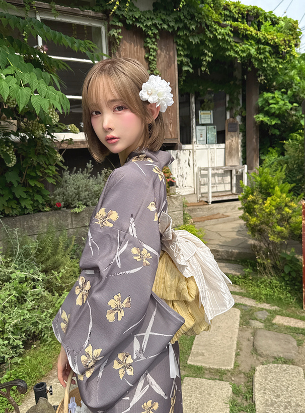 小花柄浴衣セット[gi1513] | レディースファッション通販のグレイル