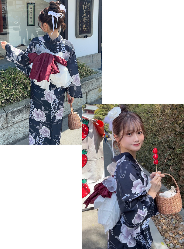 藤浴衣セット[gi1609] | レディースファッション通販のグレイル(GRL