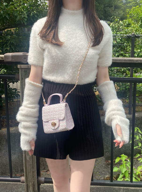 アームウォーマー付きフェザーニットトップス[kz325] | レディース