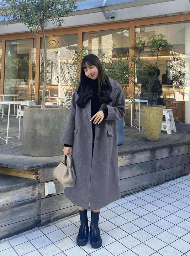 ウールタッチロングチェスターコート[k9030v] | レディース