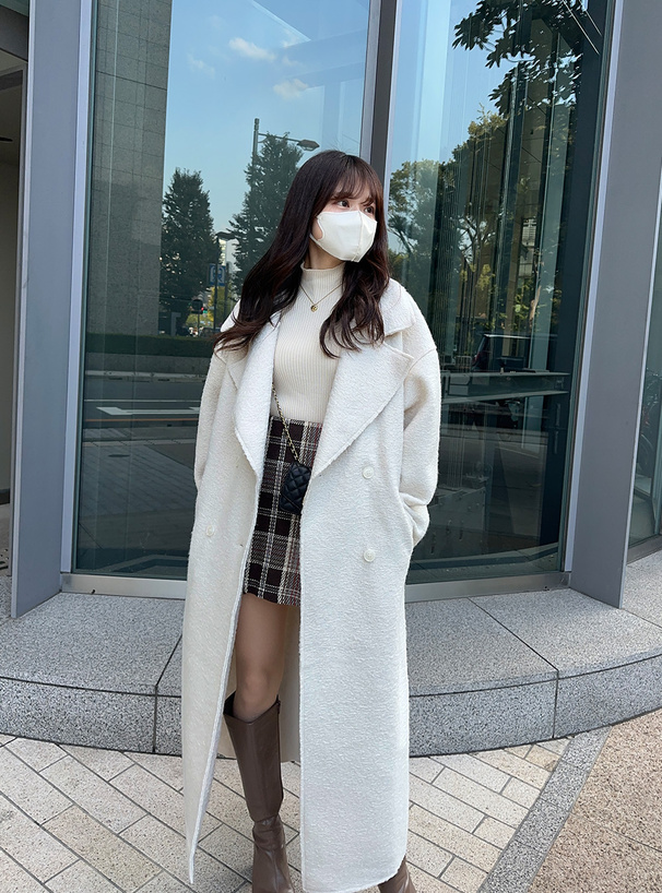 リングフェイクウールダブルチェスターコート[on172] | レディース