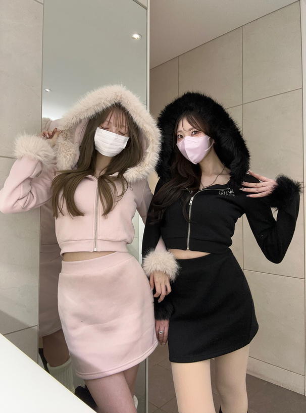 PEARLY GATES⭐︎フリース⭐︎パーカーとスカート⭐︎セットアップ0