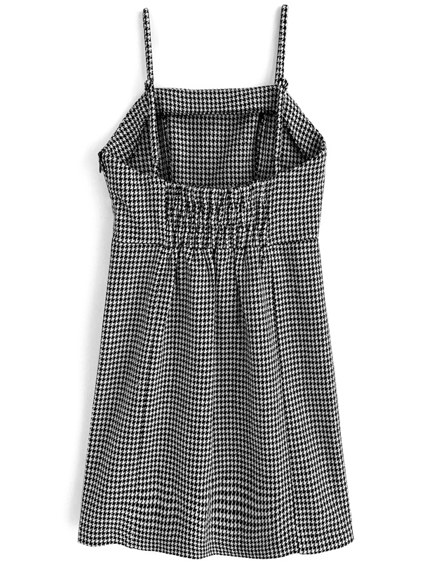 千鳥格子柄ツイードミニキャミワンピース[pp093] | レディース