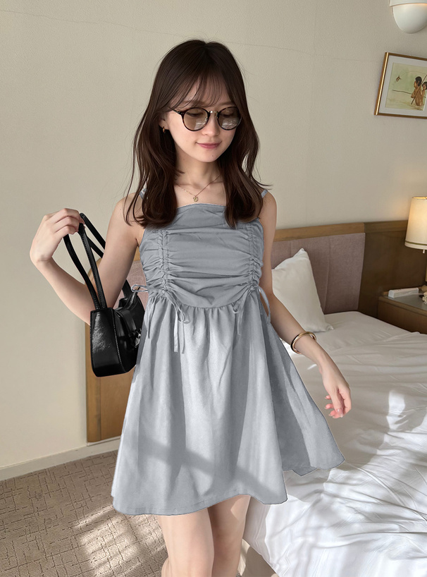 ドロストリボンキャミミニワンピース[ta146] | レディースファッション