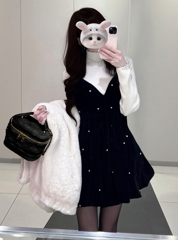 2Wayキルティングチェーンショルダーバニティバッグ[tr602