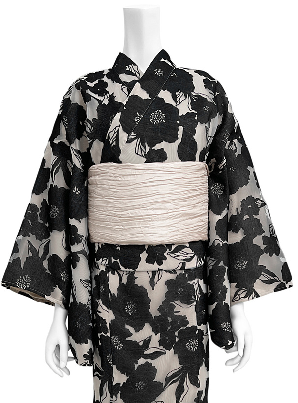 3点セット2Wayオーガンジー花柄セパレート浴衣[tu1086] | レディース